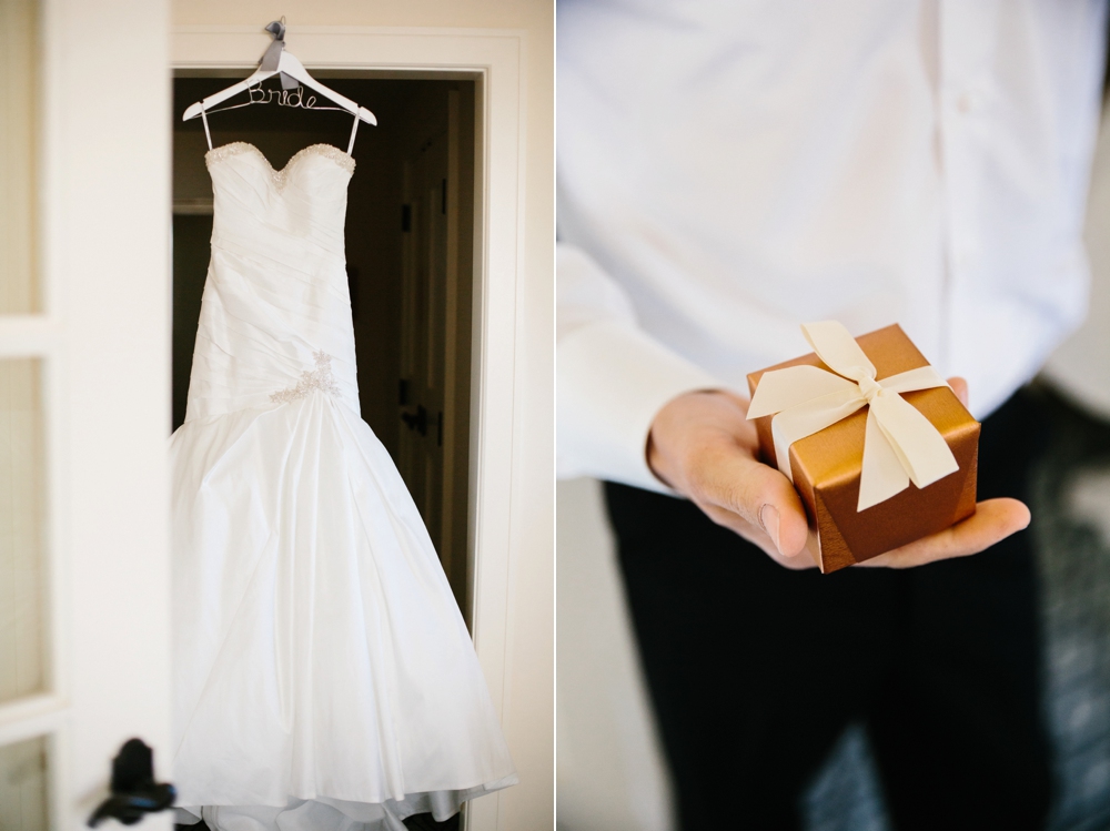 Wedding dress with gift