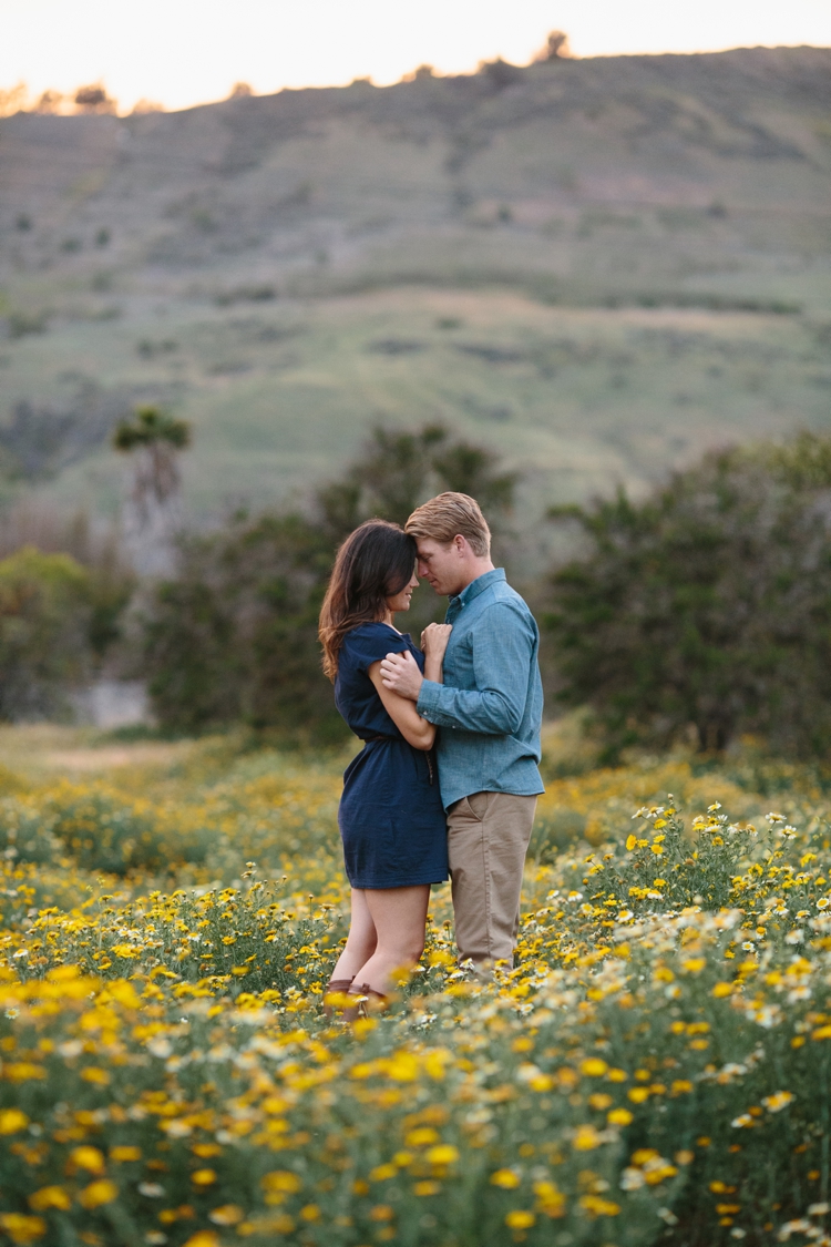 Engaged Couple in the fields of San Juan Capistrano