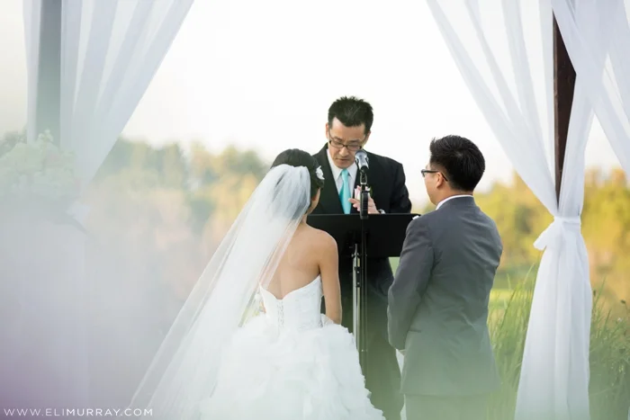 Bride and Groom at the alter