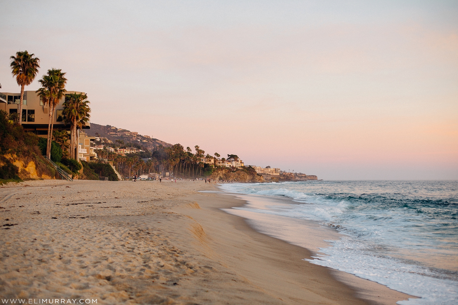 Pastel Sunset Photo of Laguna Beach California