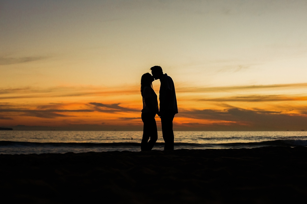 Sunset Beach Portrait Session in Orange County