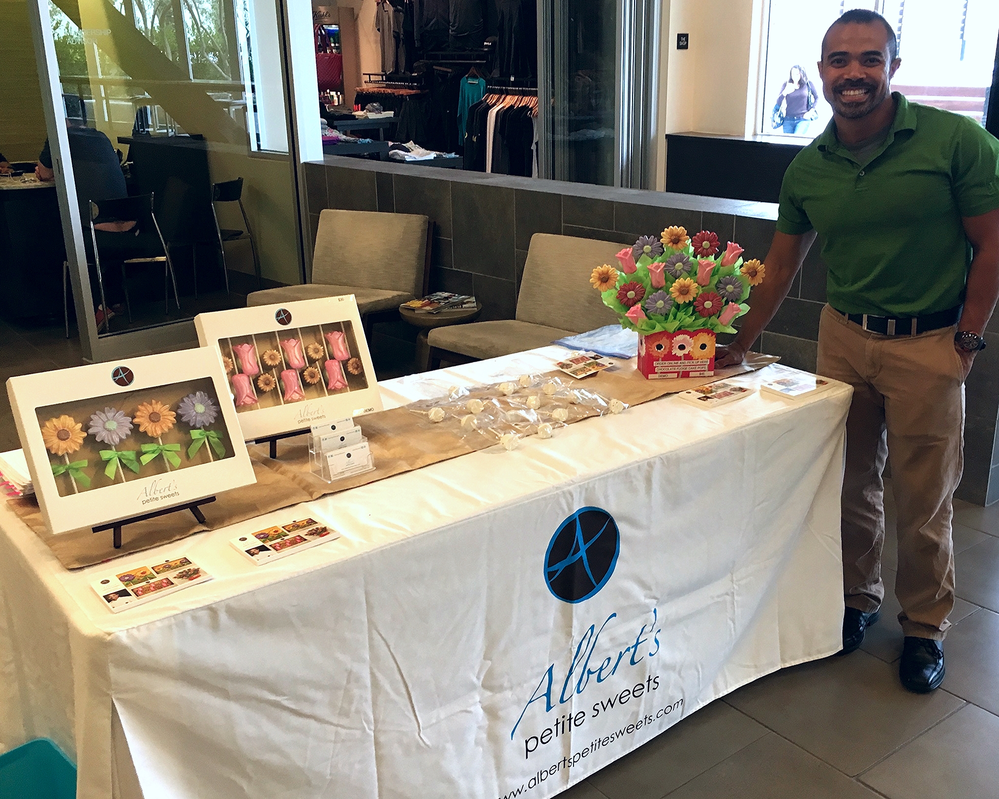 Visit Albert's Petite Sweets this Saturday, May 7th from 8am-12pm at Equinox South Bay! Buy last-minute Mother's Day gifts directly from Chef Albert Daniel or pick-up your order here. Location: 5400 Rosencrans Ave., Hawthorne CA.