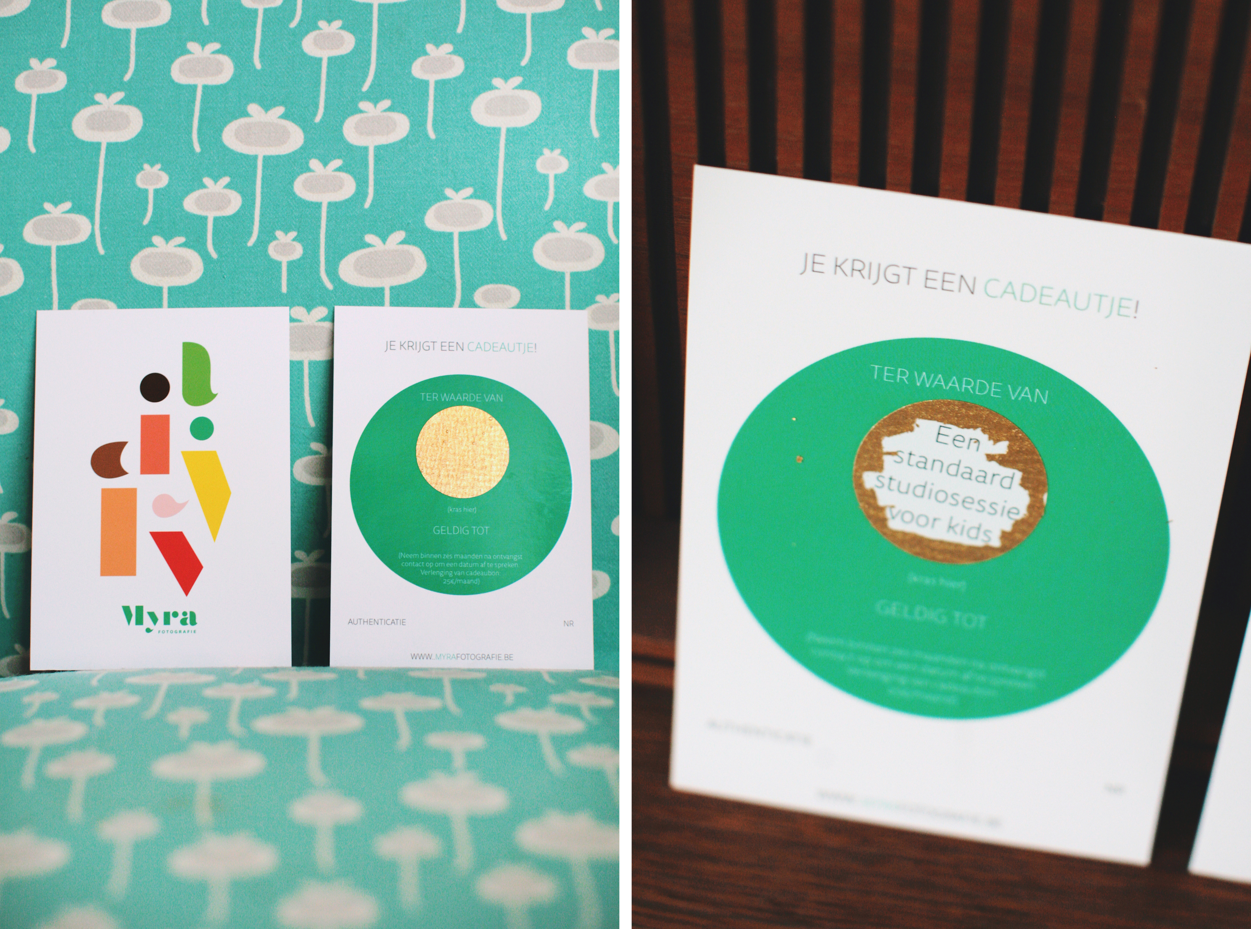 Cadeaubons voor studiosessie