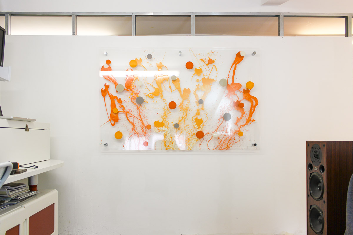 Edward Ball Artwork on perspex (the sea in orange)-0708.jpg