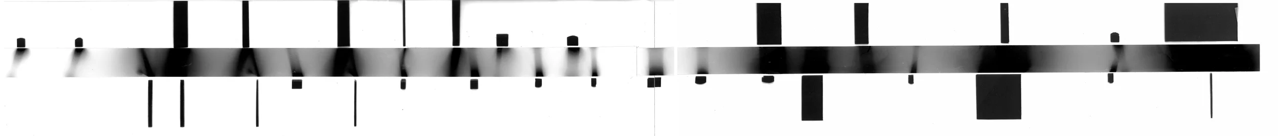 Photogram constructed in the rhythm-instrument
