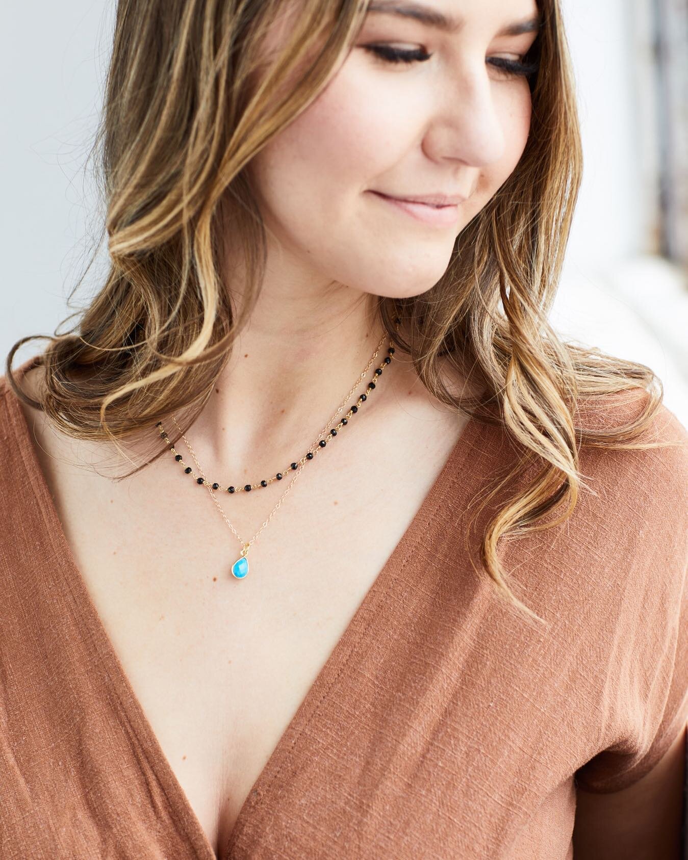 One of our best selling necklaces and it&rsquo;s no wonder! Our bright, faceted Turquoise stone is sure to add a little color and joy to your day. Turquoise is known to bring its wearer luck, peace, and protection. 😊

#layerednecklaces #turquoise #t