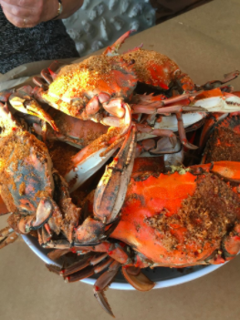 Delectable jumbo crabs while on a Formosa tour in Maryland 🦀 🦀 🦀