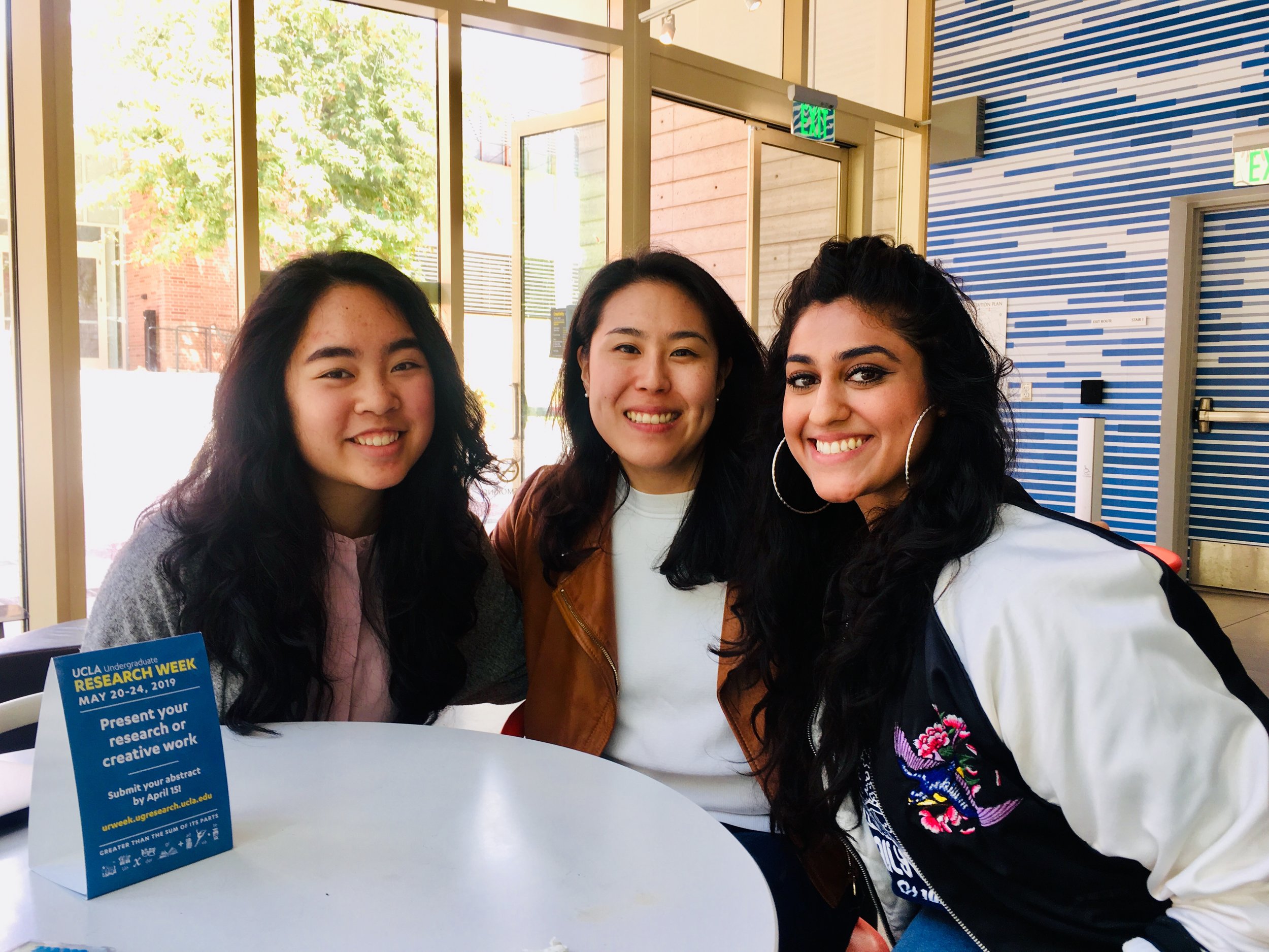  With Emily Pham and Noor Ghatala, two brilliant and vibrant young women studying History and Human Biology &amp; Society at UCLA 