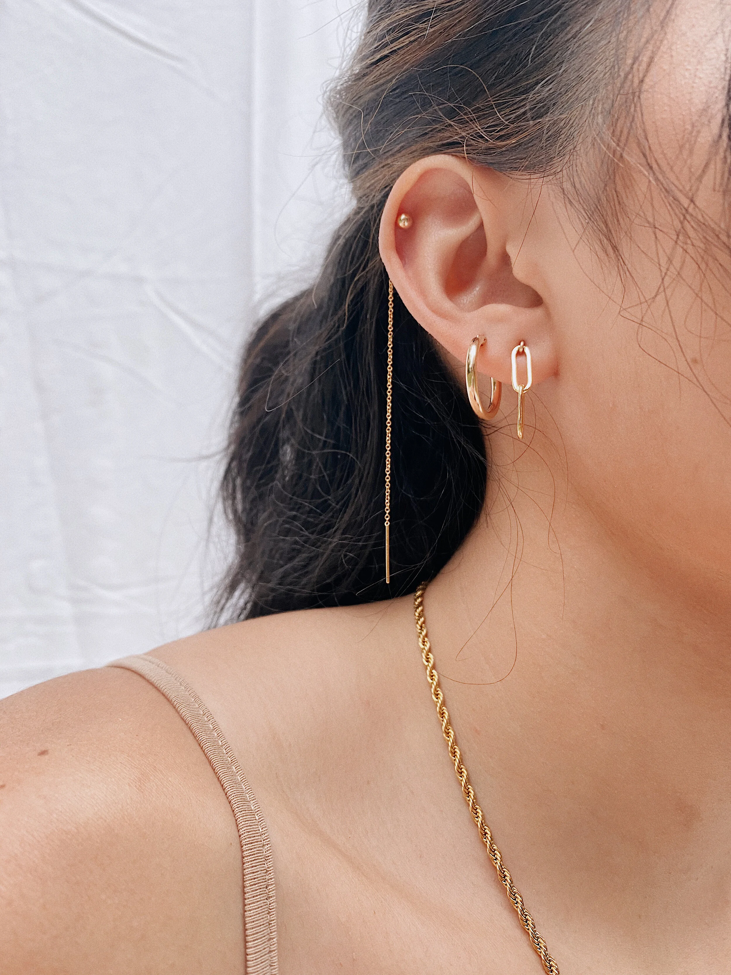 ball and chain threader, weekender, and paloma stud.JPG