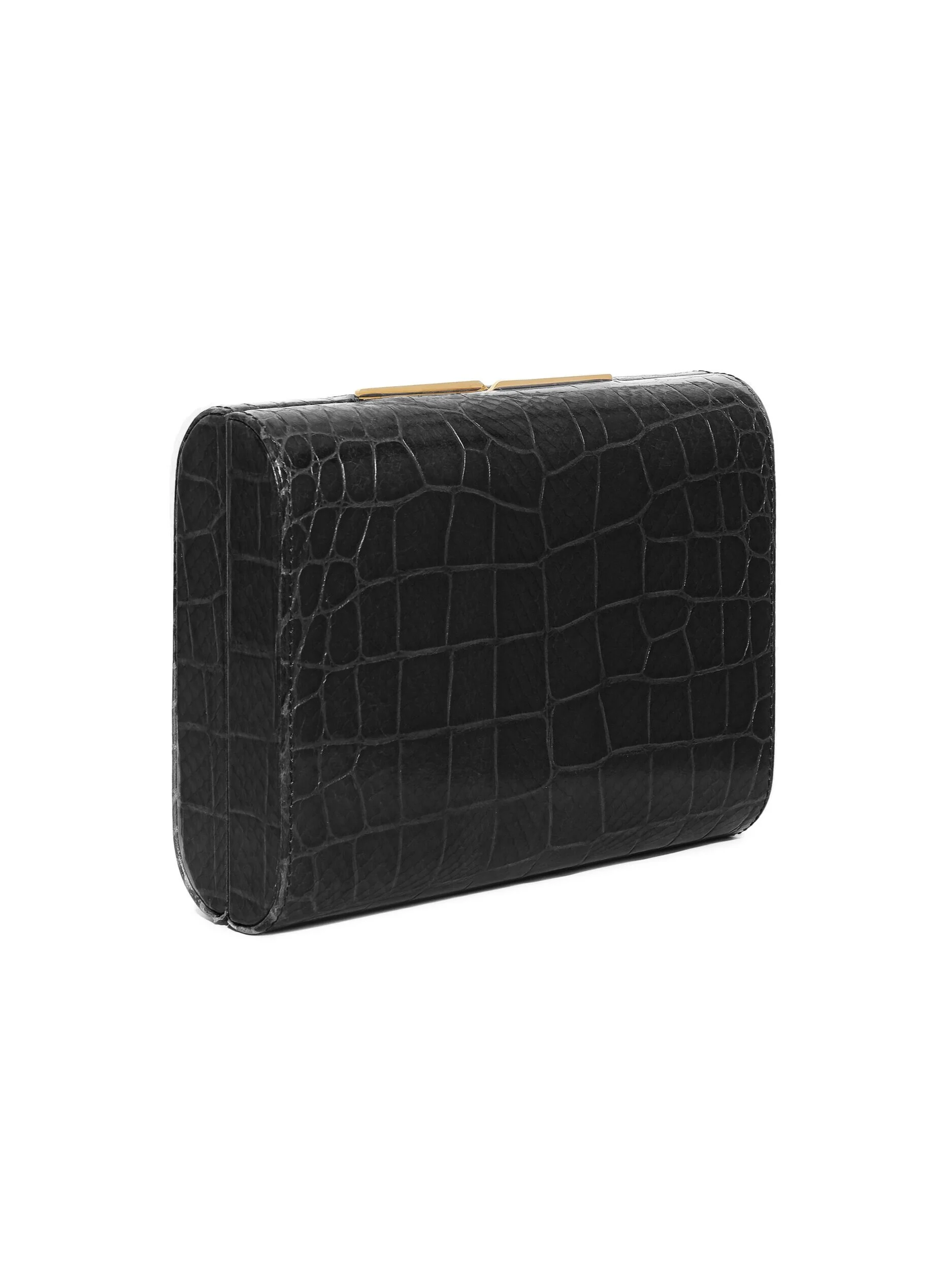 embossed clutch bag