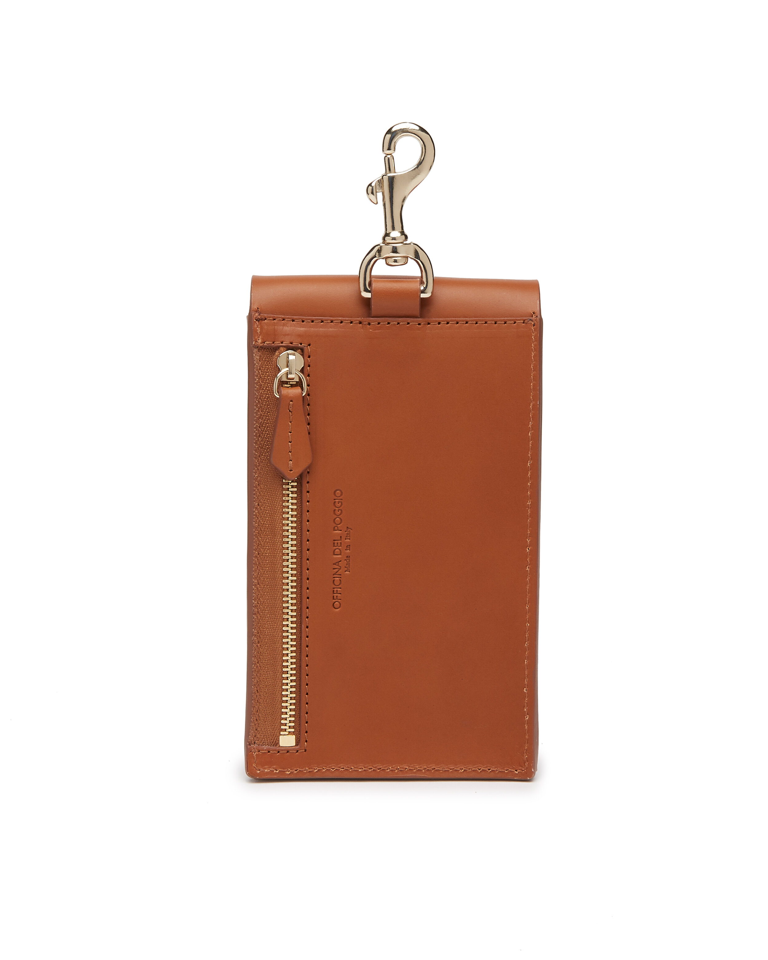 tan leather pouch