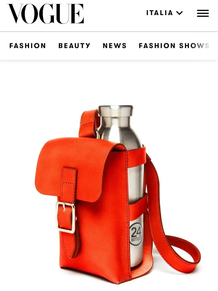 The ODP Bottle Bag featured in Vogue Italia Holiday Gift Guide