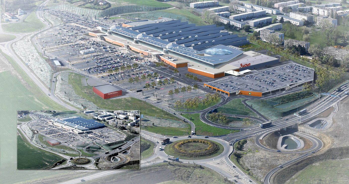 AUCHAN Mont-Saint-Martin - department store - VDDT architects - 2012
