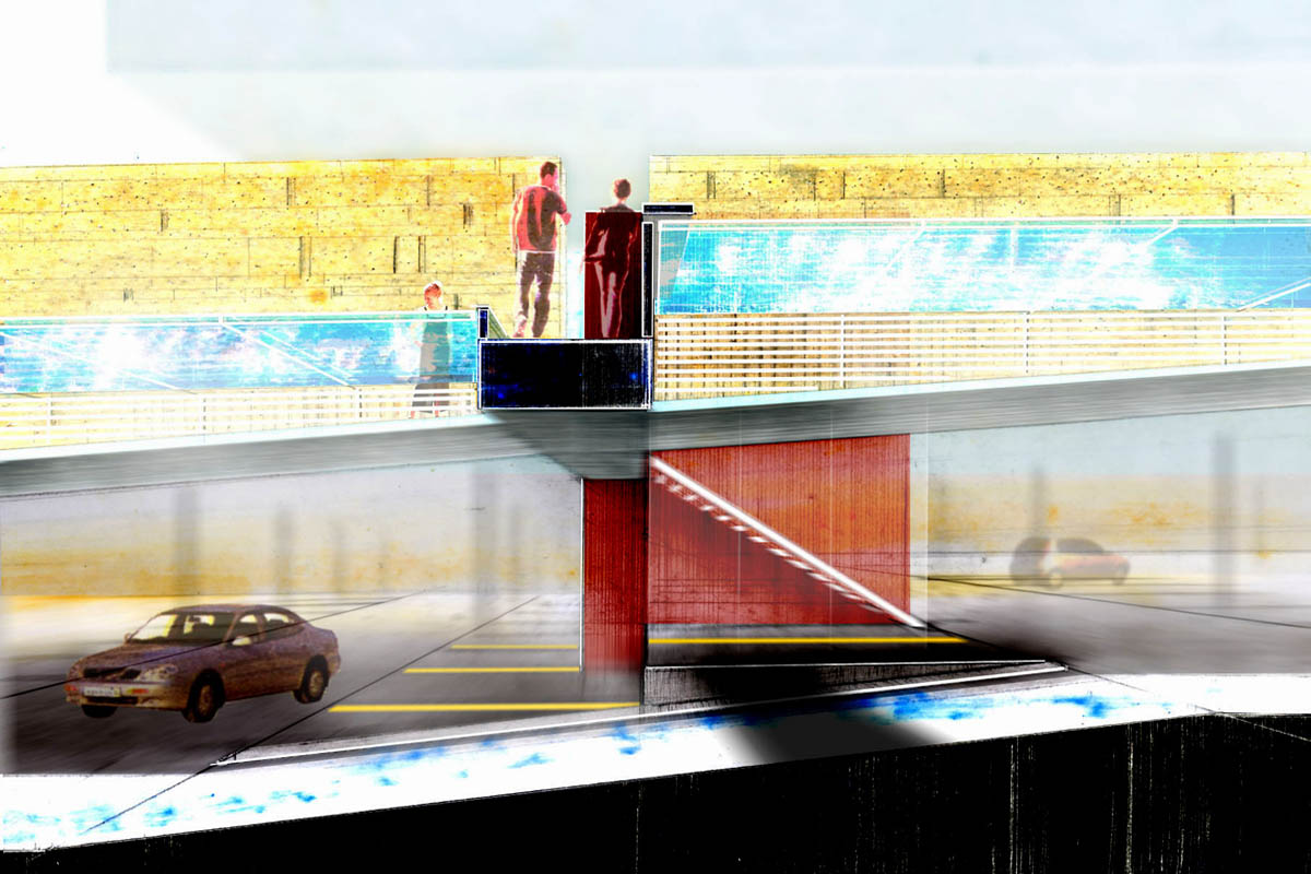 DINAN (Brittany-France) - urban design and underground car park - Bonnot/Dunet architects - PRIX ARCHITECTURE BRETAGNE 2002