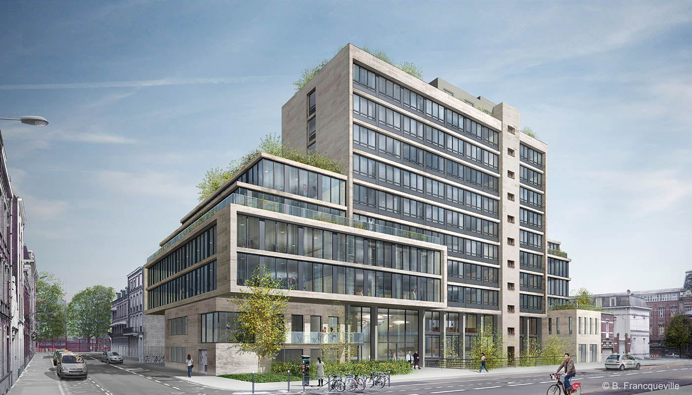 LILLE / office building conversion / B.Wibaux architect / Finapar / competition 2017