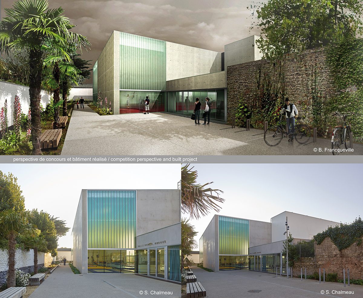 CHERBOURG (Normandy) / sports hall / Bernard & Lepourry architects / WINNING PROJECT 2012 / BUILT 2014