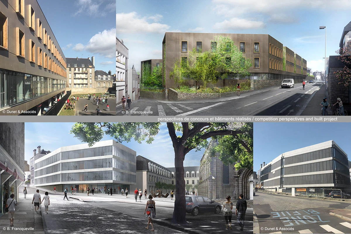 SAINT BRIEUC / municipal offices / L.Dunet architect WINNING PROJECT 2015 / construction 2017