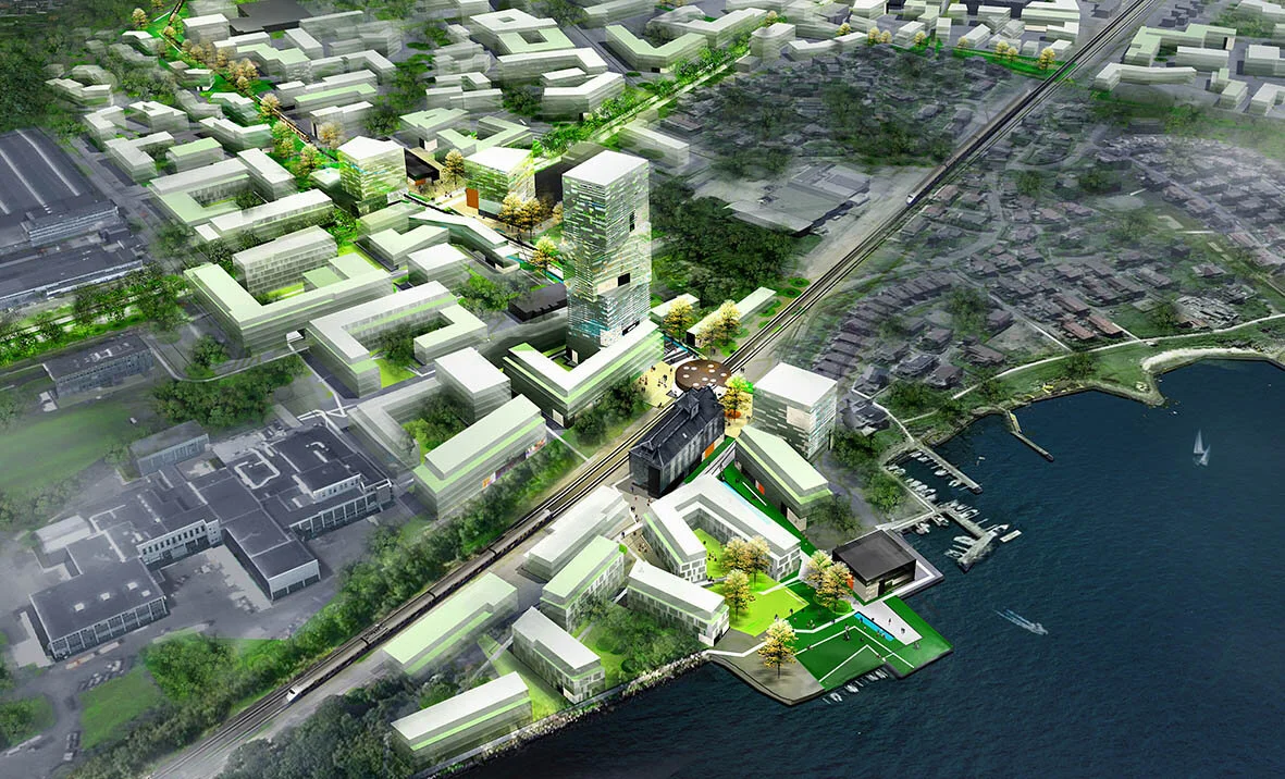 Forus Stavanger (Norvège) - extension urbaine - image de communication publique