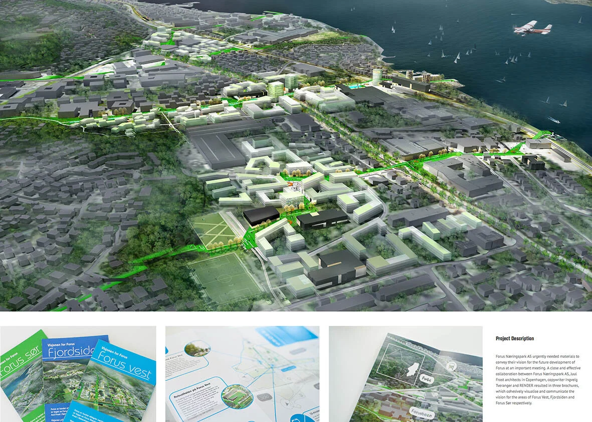 Forus Stavanger (Norvège) - extension urbaine - image de communication publique