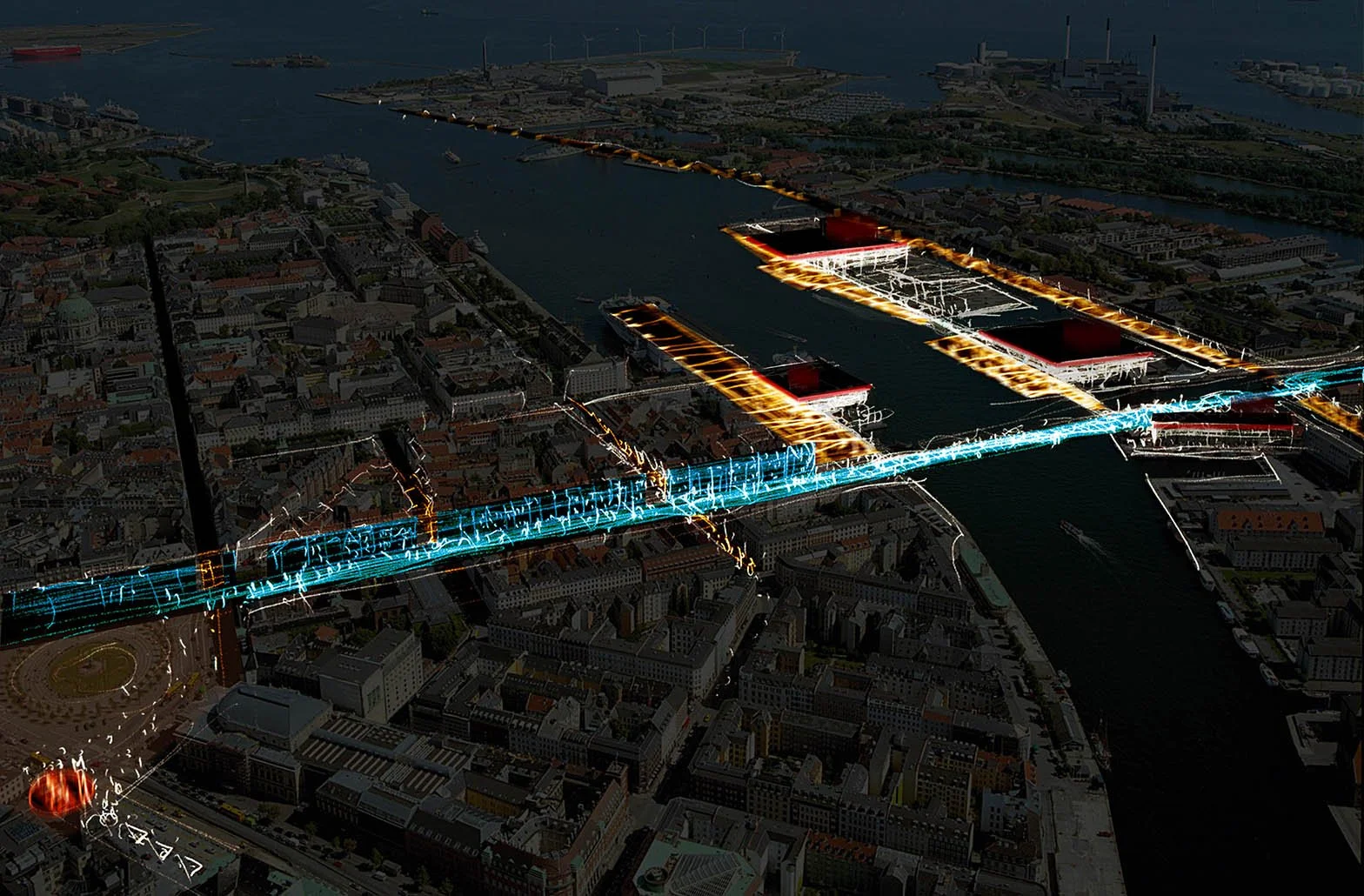 Copenhague Inderhavn - scénarios de nouvelles traversées piétonnes