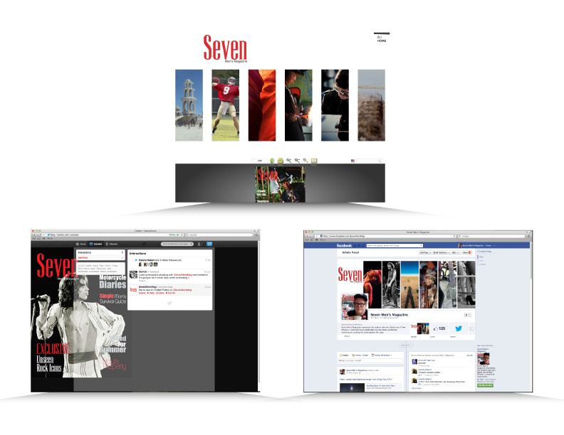   Website and Social Media developed for Seven Men’s Magazine  