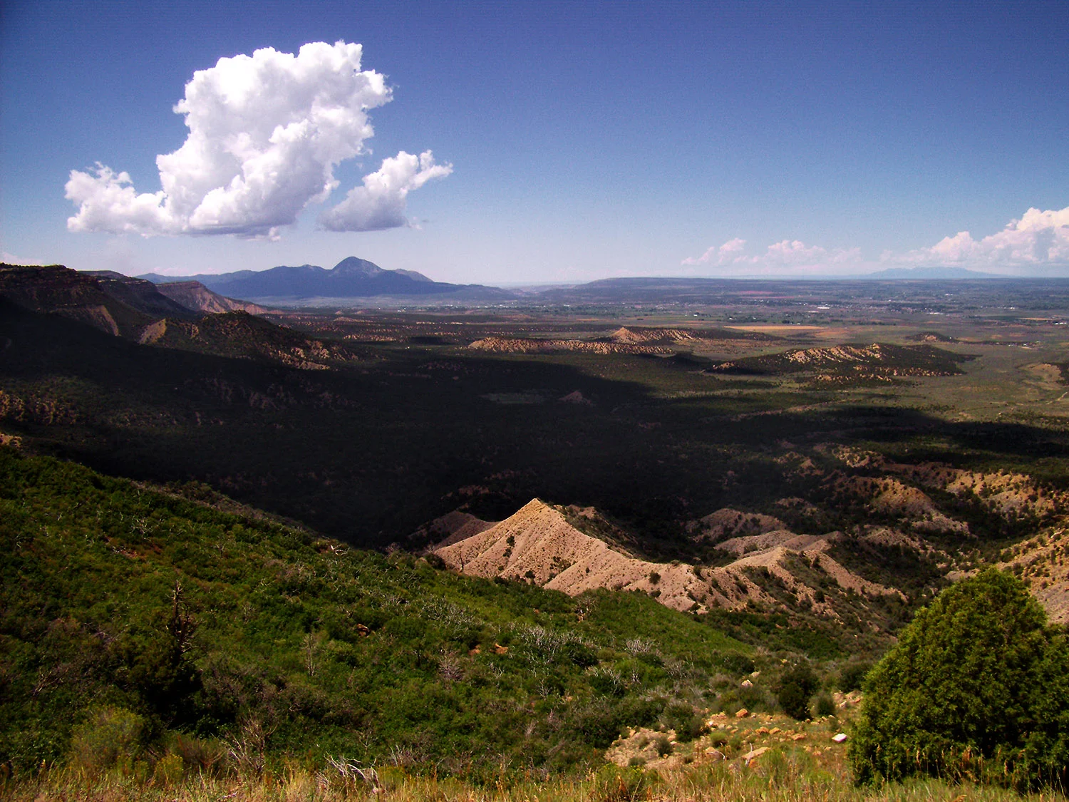 // Atop Mesa Verde, viewing the ancient sea bed below