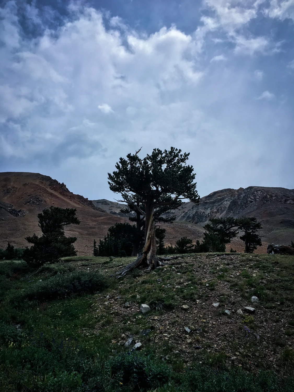 The end of the 4 summit hike