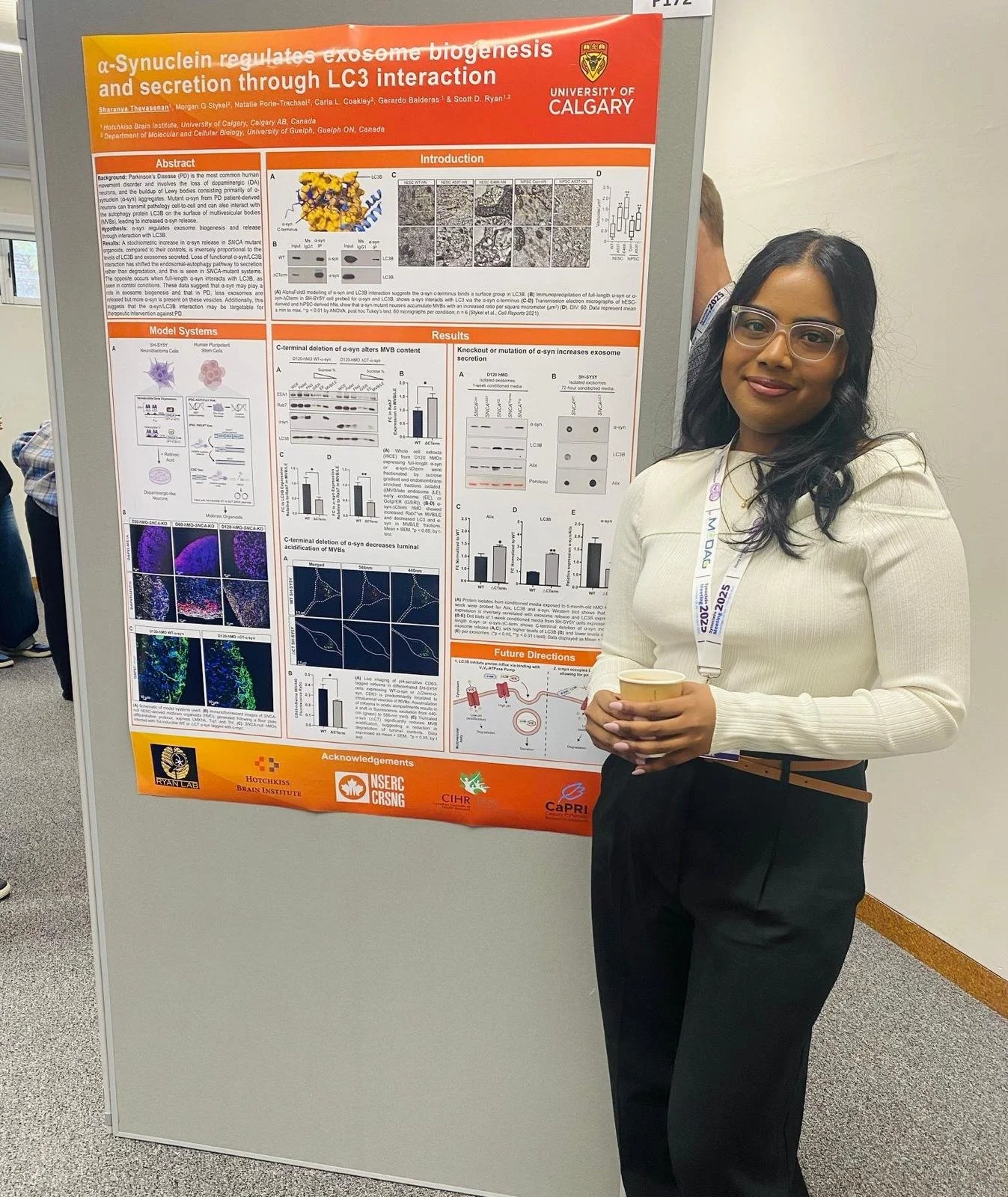Sharanya's Poster: a-Synuclein regulates exosome biogenesis and secretion through LC3 Interaction
