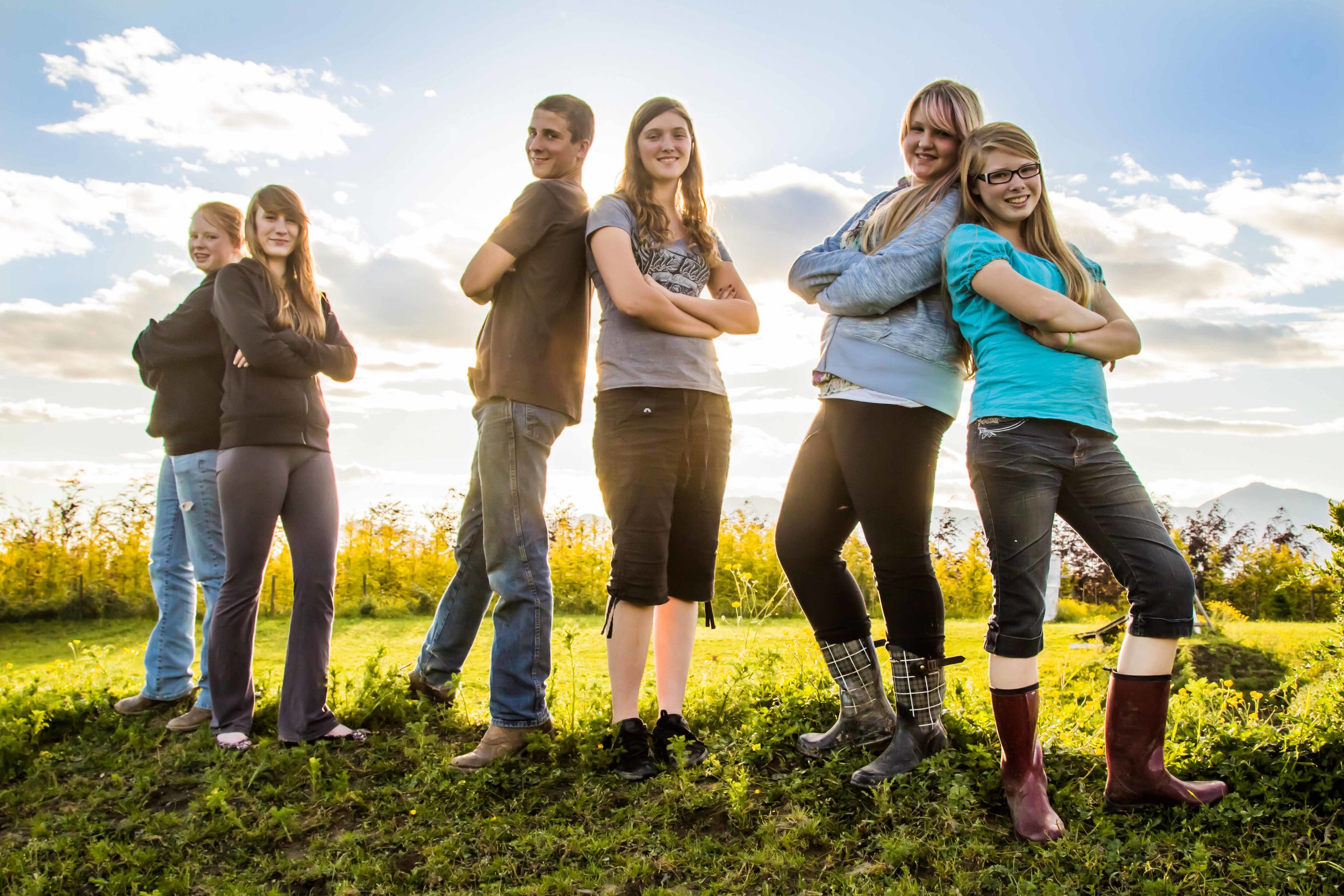 Group of teenagers