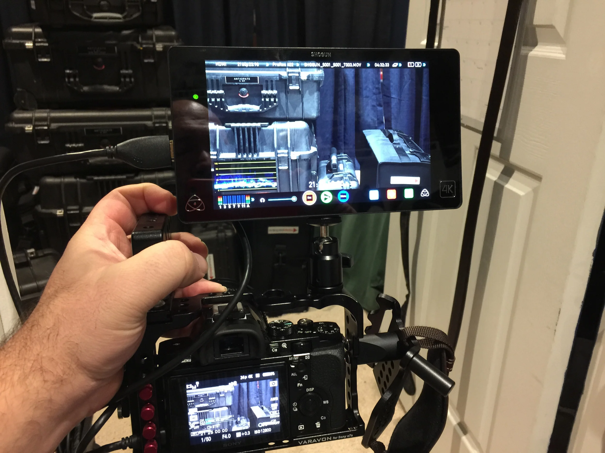 Shogun on a Varavon A7S cage with A7S inside