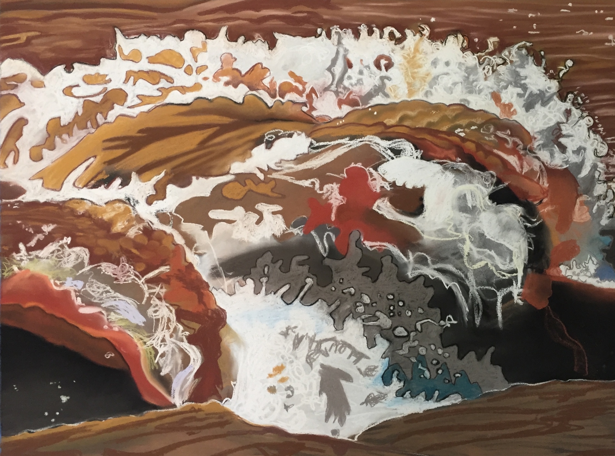 A work in progress; working title: Non-Factual No. 3 - 29" wide x 22" high