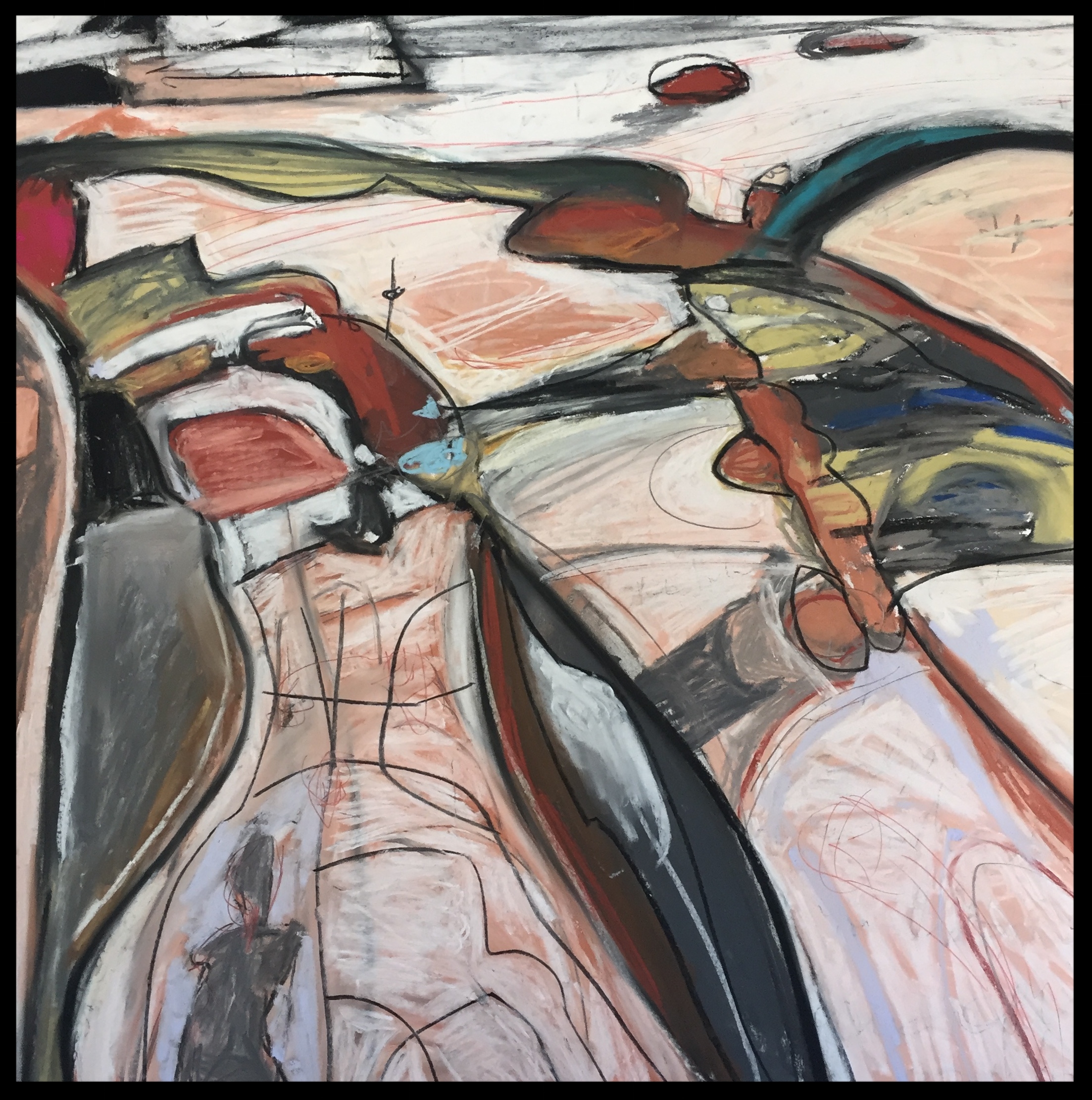 Post Factual No. 1 (Rill Creek) - 22" wide x 22" high - 2016 (details) Not For Sale