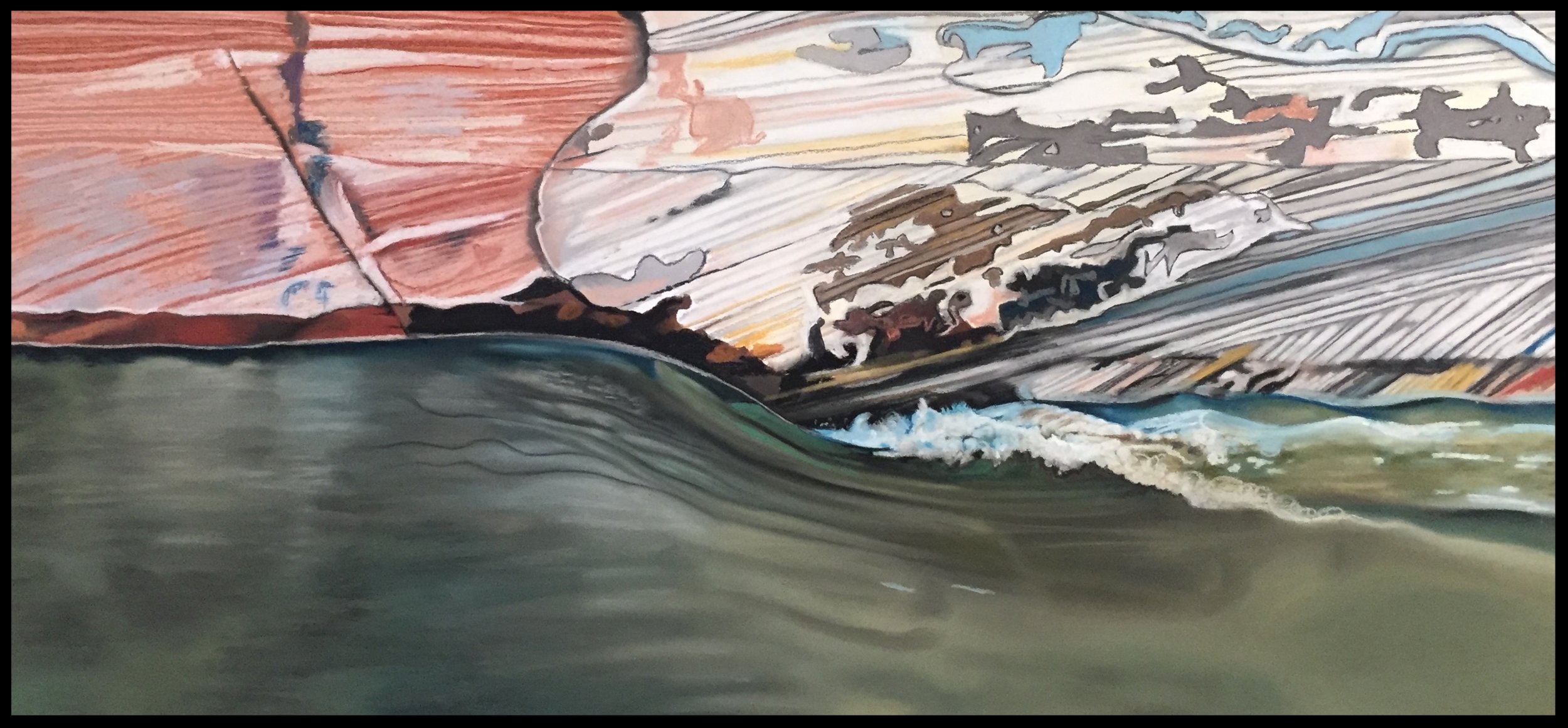 White Rim No. 1 - 28" wide x 13" high - (2016) -SOLD-