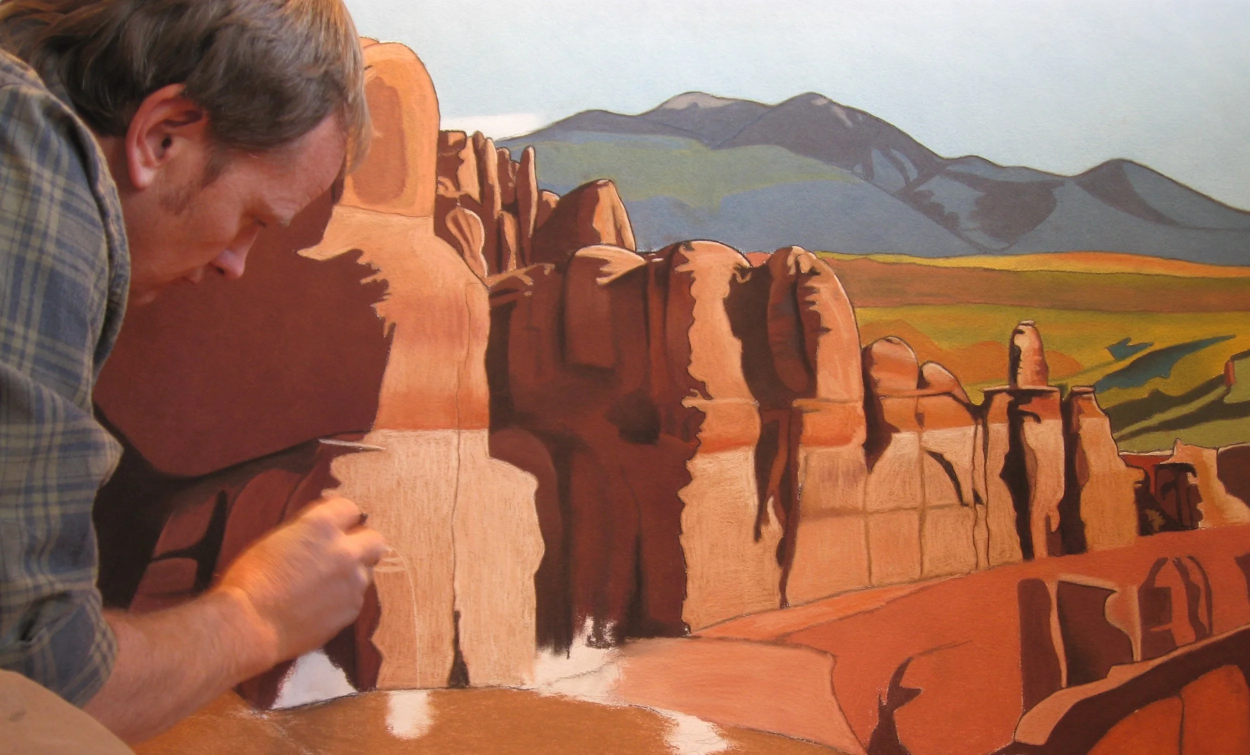 Making progress on State of the Union , a commissioned work.