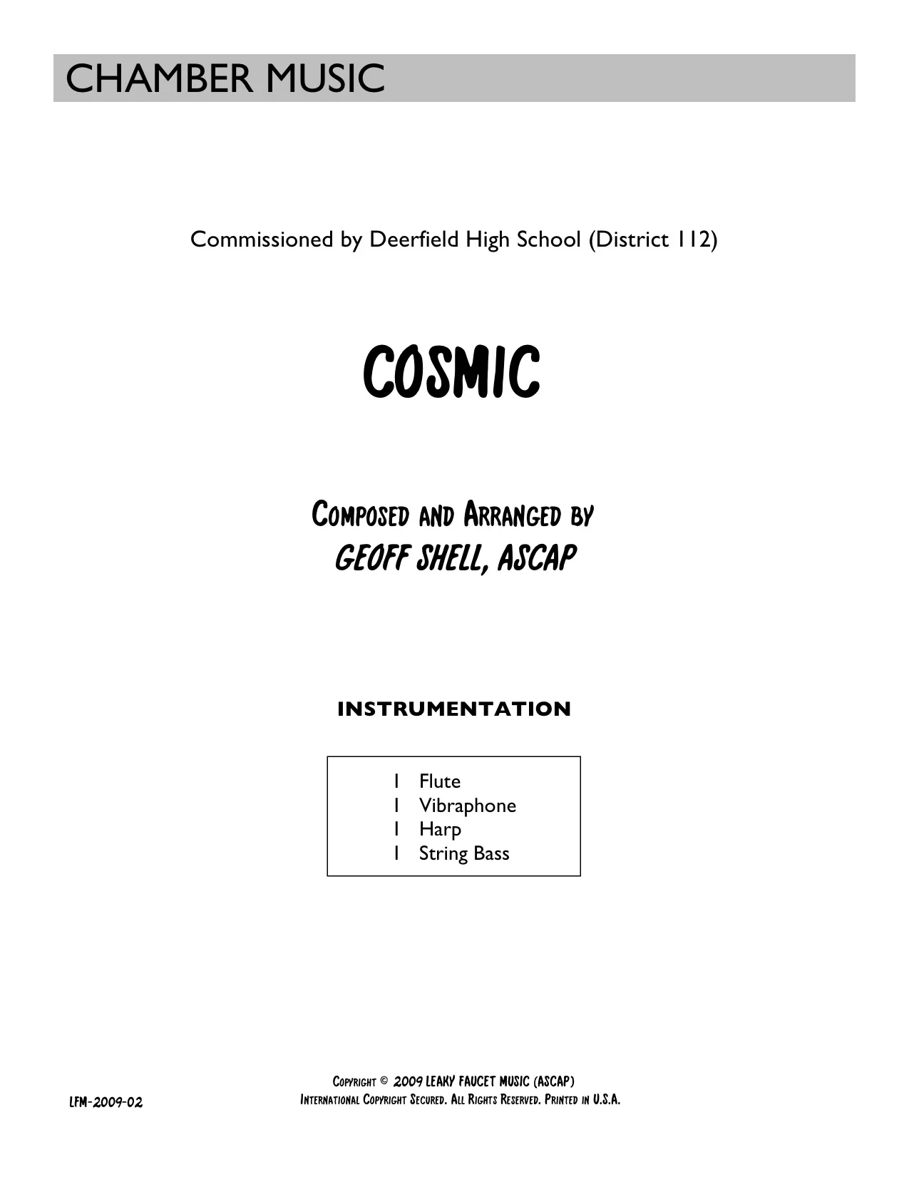 Cosmic - Full Score