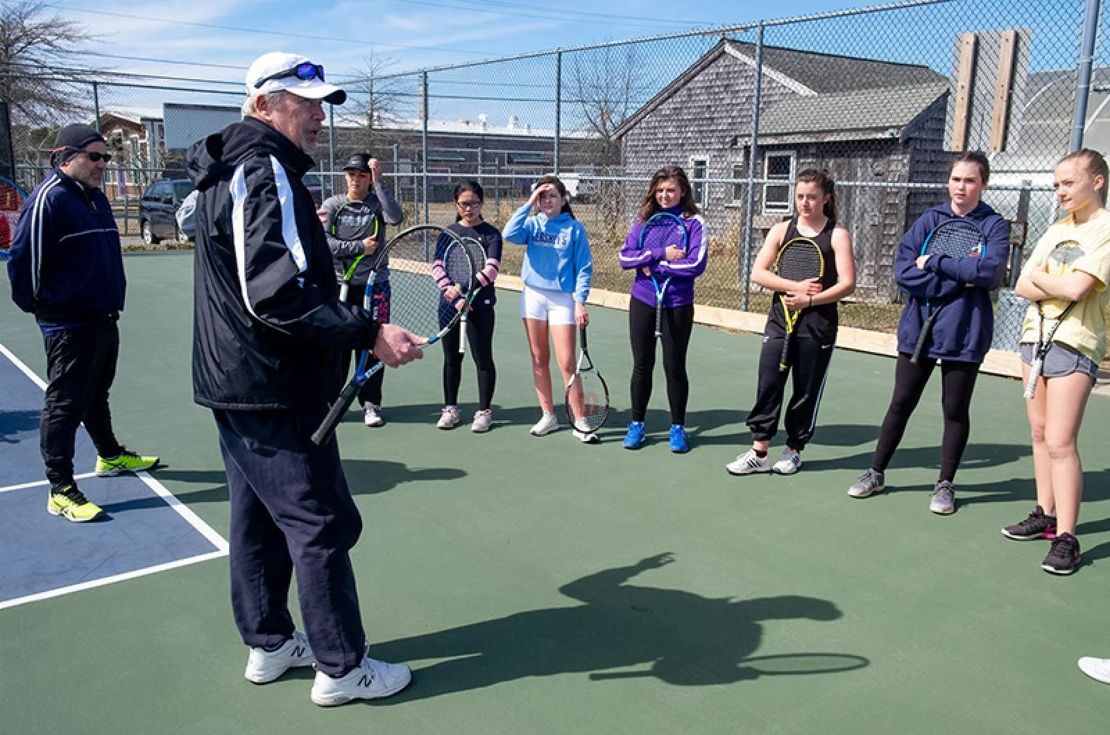 No Getting Around It, Big Sneakers to Fill for Coach of Girls Tennis Team
