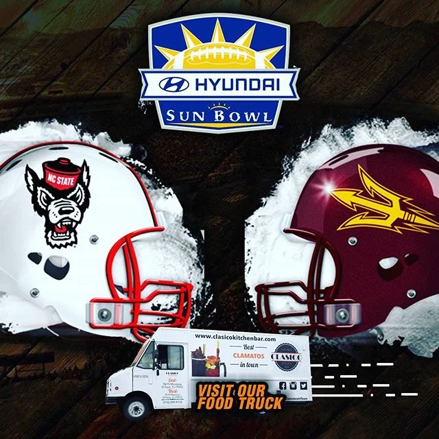 Hyundai Sun bowl! tomorrow at 1pm. Enjoy our delicious clamatos/micheladas while you enjoy the game.

#clasicokitchenbar #ckbontheGO #sunbowl #elpasotx #sunbowlstadium #texas #clamatos #micheladas🍻 #football #newyear