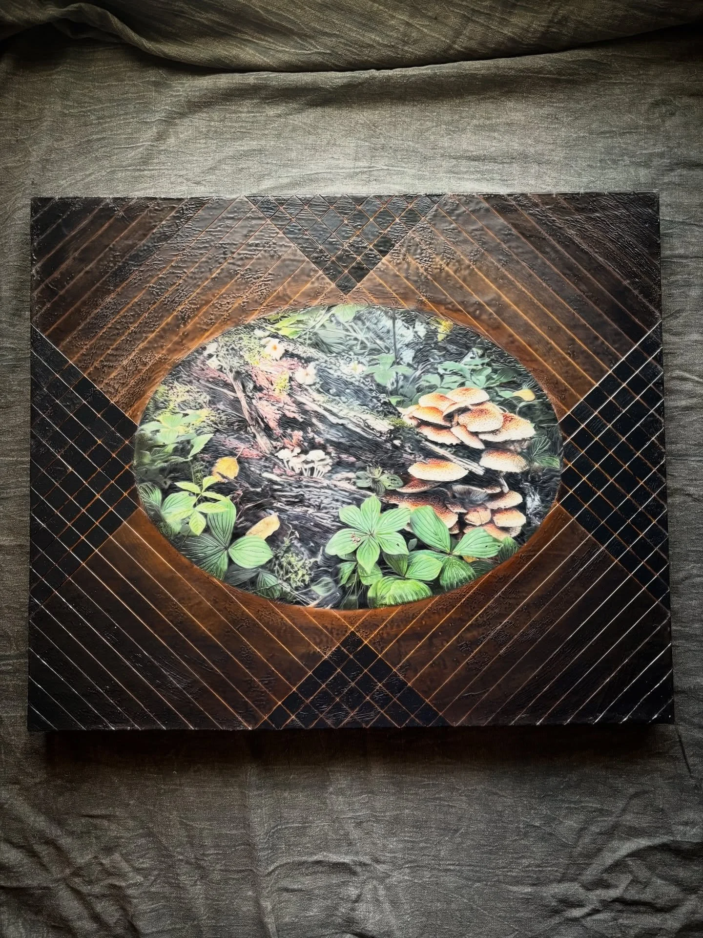Mushroom Portal. Encaustic photography, oil paint, and pastels. 20x24.
This one will also be available at the upcoming MCAD Art Sale

#encaustic #mnartist #mcadartsale #mcadartsale2026 #encausticphotography