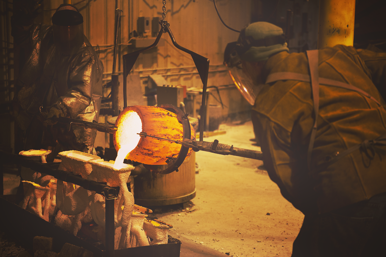 A Typical Bronze Pour