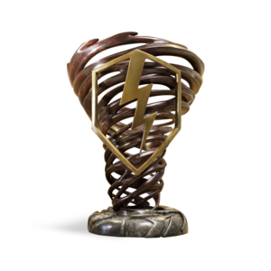 Hurricane custom cast sculpture award