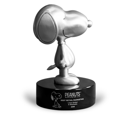 Snoopy custom cast sculpture award