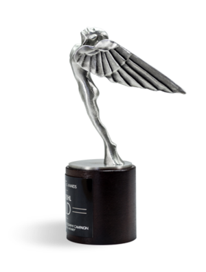 Custom angel sculpture award