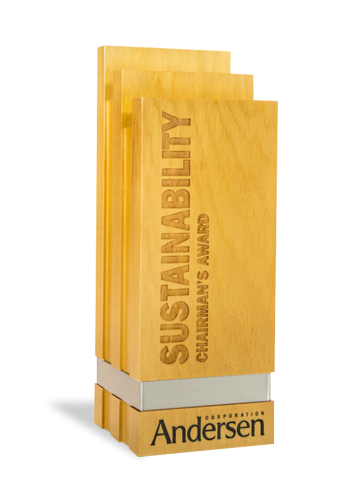 Sustainability custom fabricated award