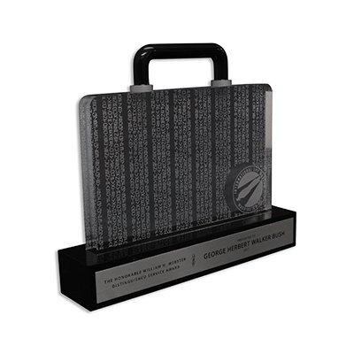 Briefcase acrylic award
