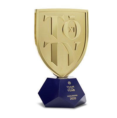 TOTY Goalkeeper custom fabricated award