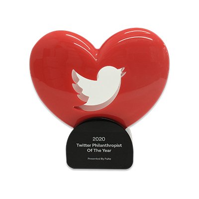 Twitter acrylic award