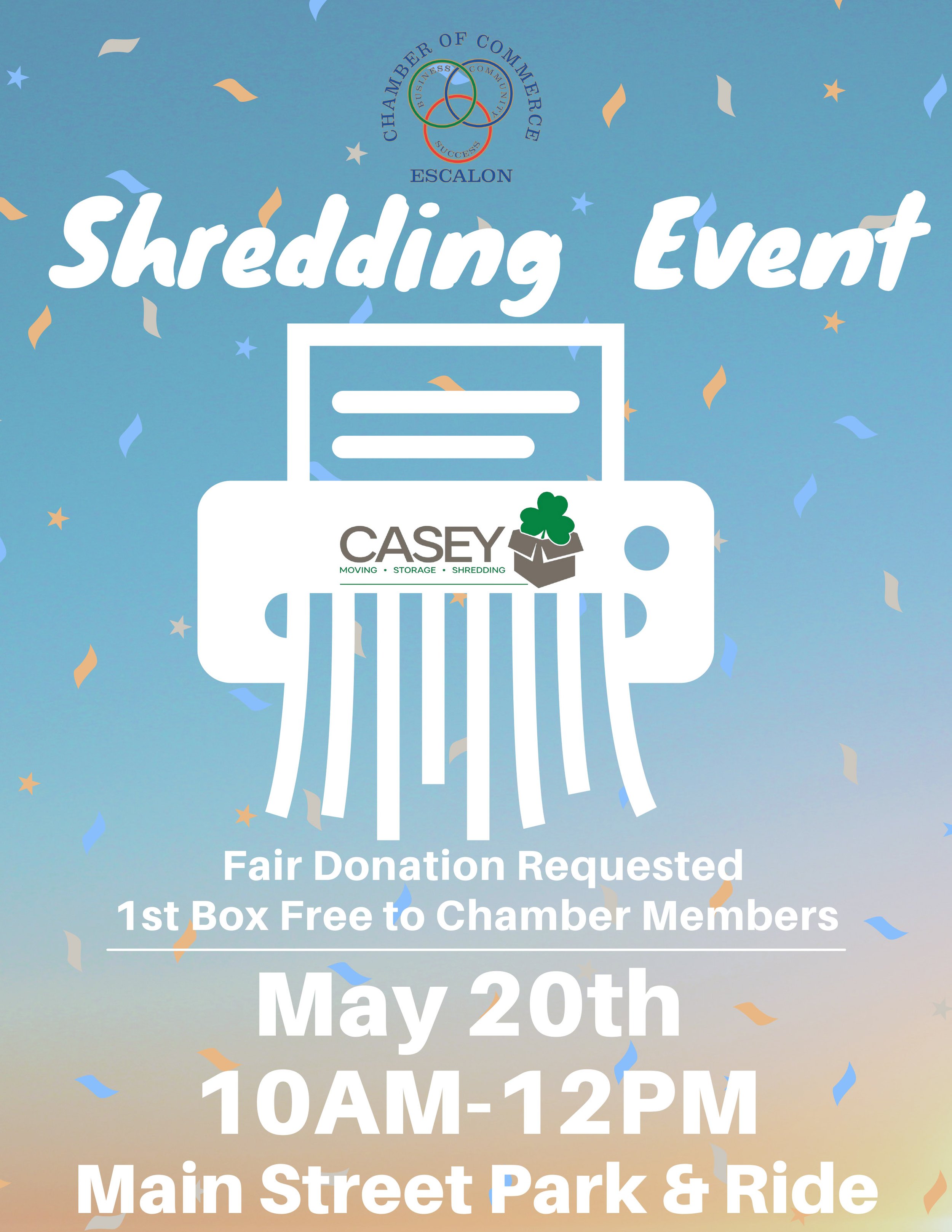 Shredding Event — Escalon Chamber of Commerce