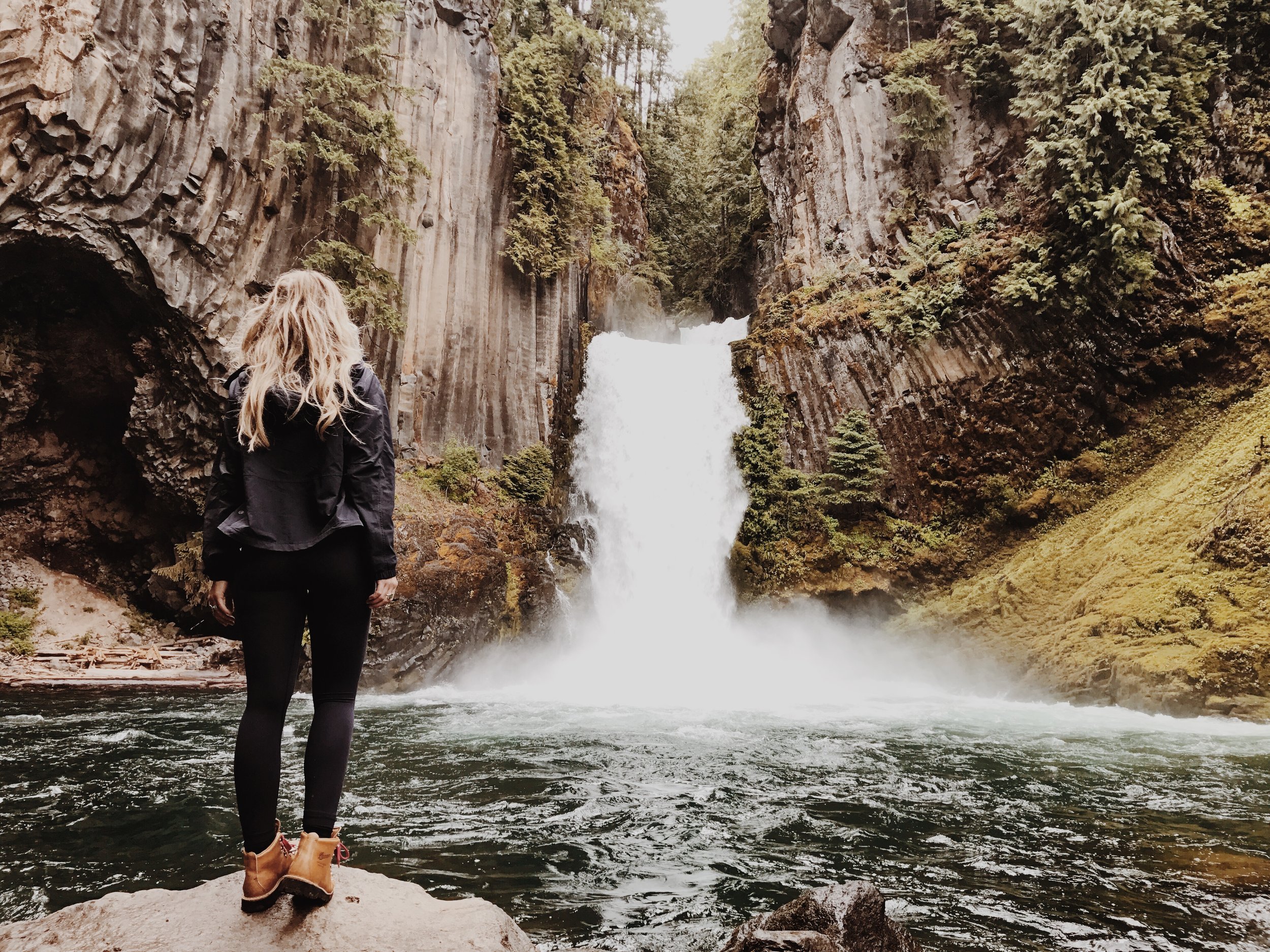 The trip began with hiking to Toketee Falls Oregon. It was quite the dicy climb down to the edge of the water but it was more than worth it. This is one of the most incredible waterfalls I have ever seen in my life! Photo by Antrom Kury.