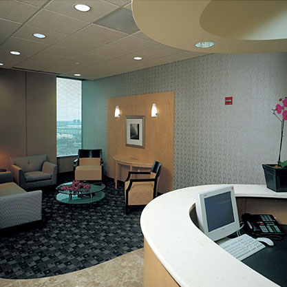 Reception seating area.