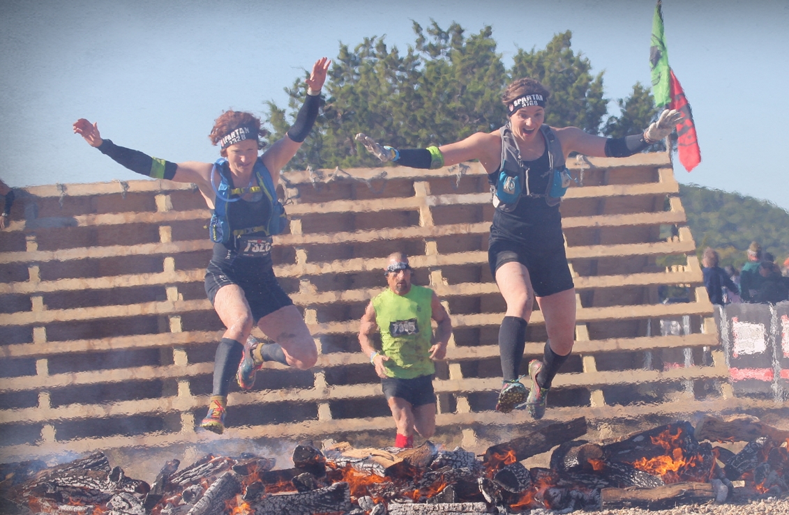 Allison and I crossing the finish line.